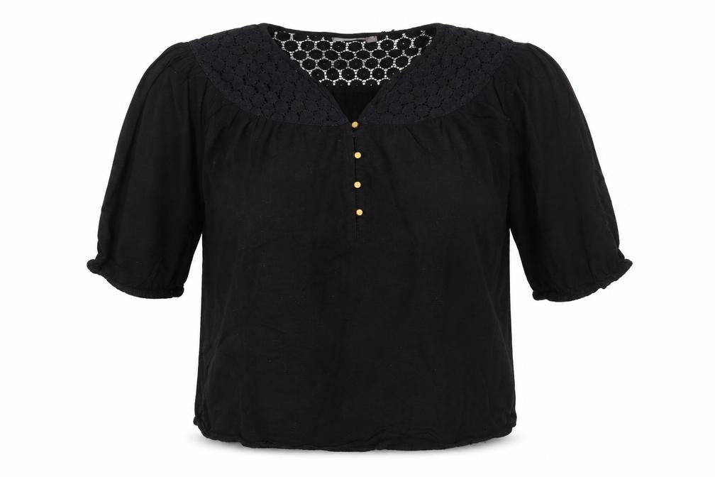 GIA Womens Black   Basic Blouse Size S