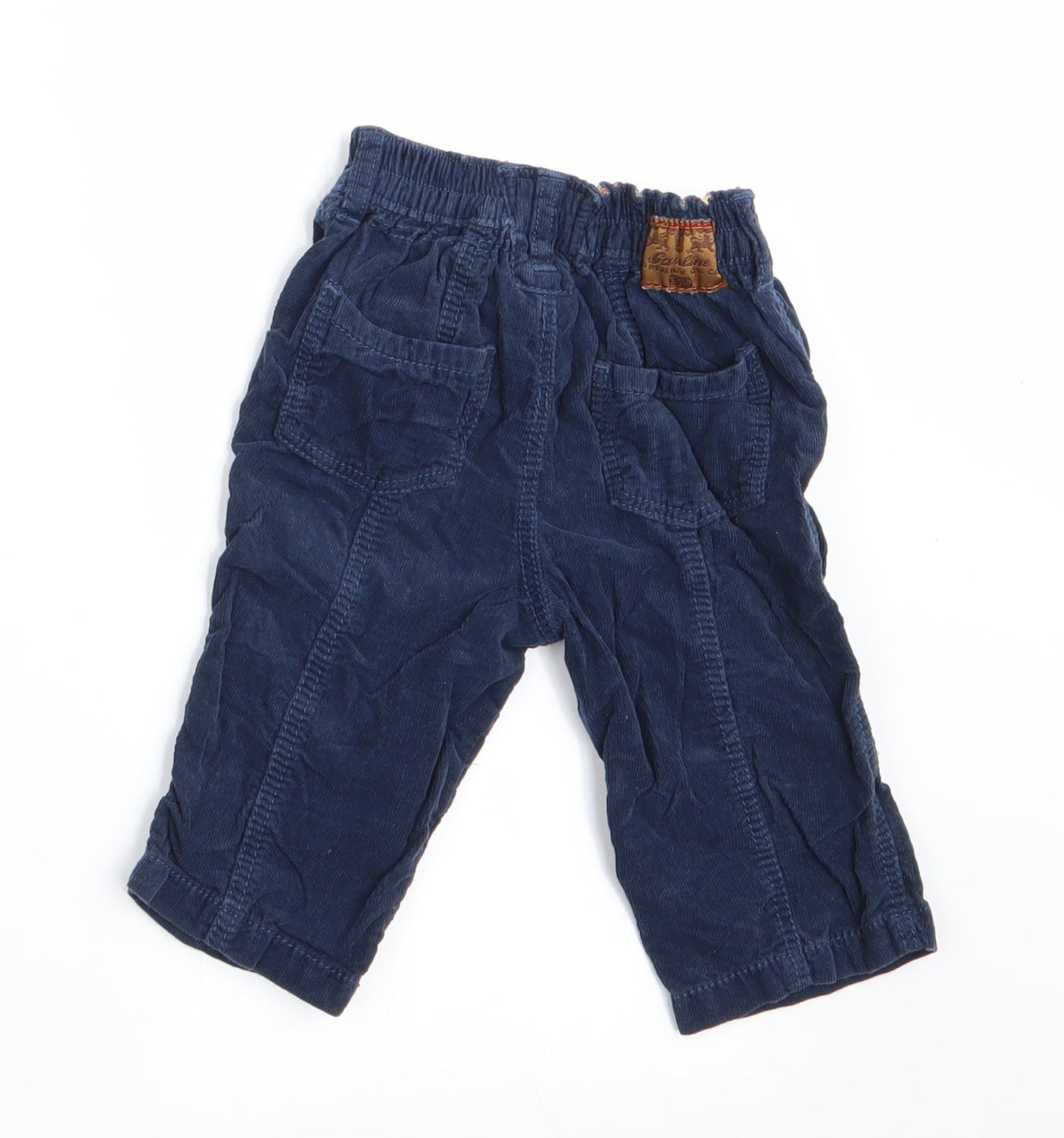 mamas & papas Boys Blue   Cargo Trousers Size 6-9 Months  - Cord Fabric