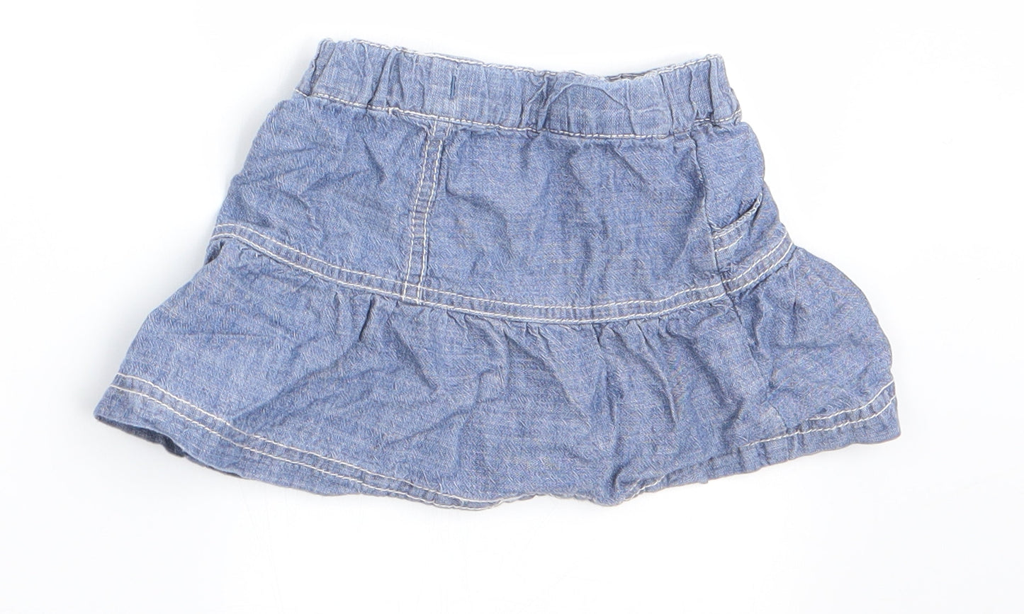 George Girls Blue   A-Line Skirt Size 3-6 Months
