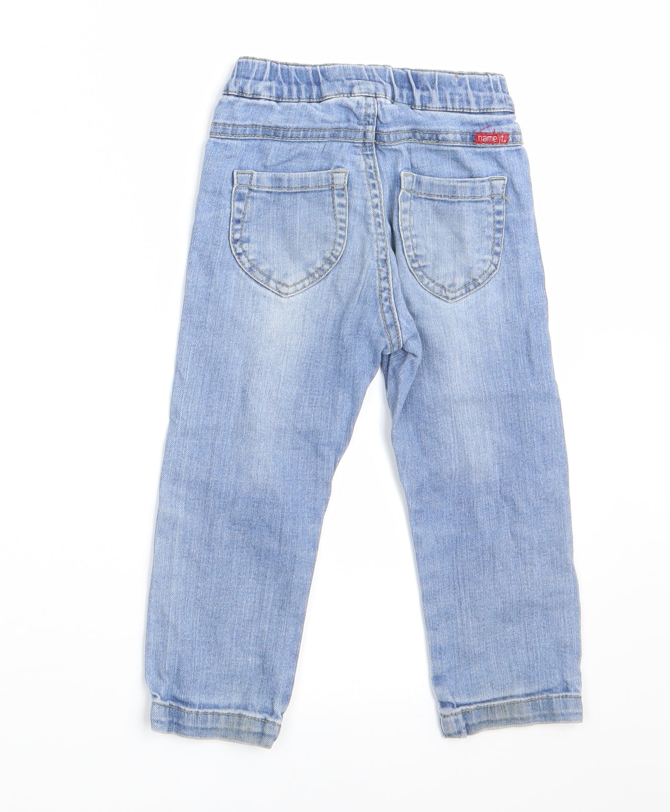 name it Girls Blue   Cargo Jeans Size 18-24 Months
