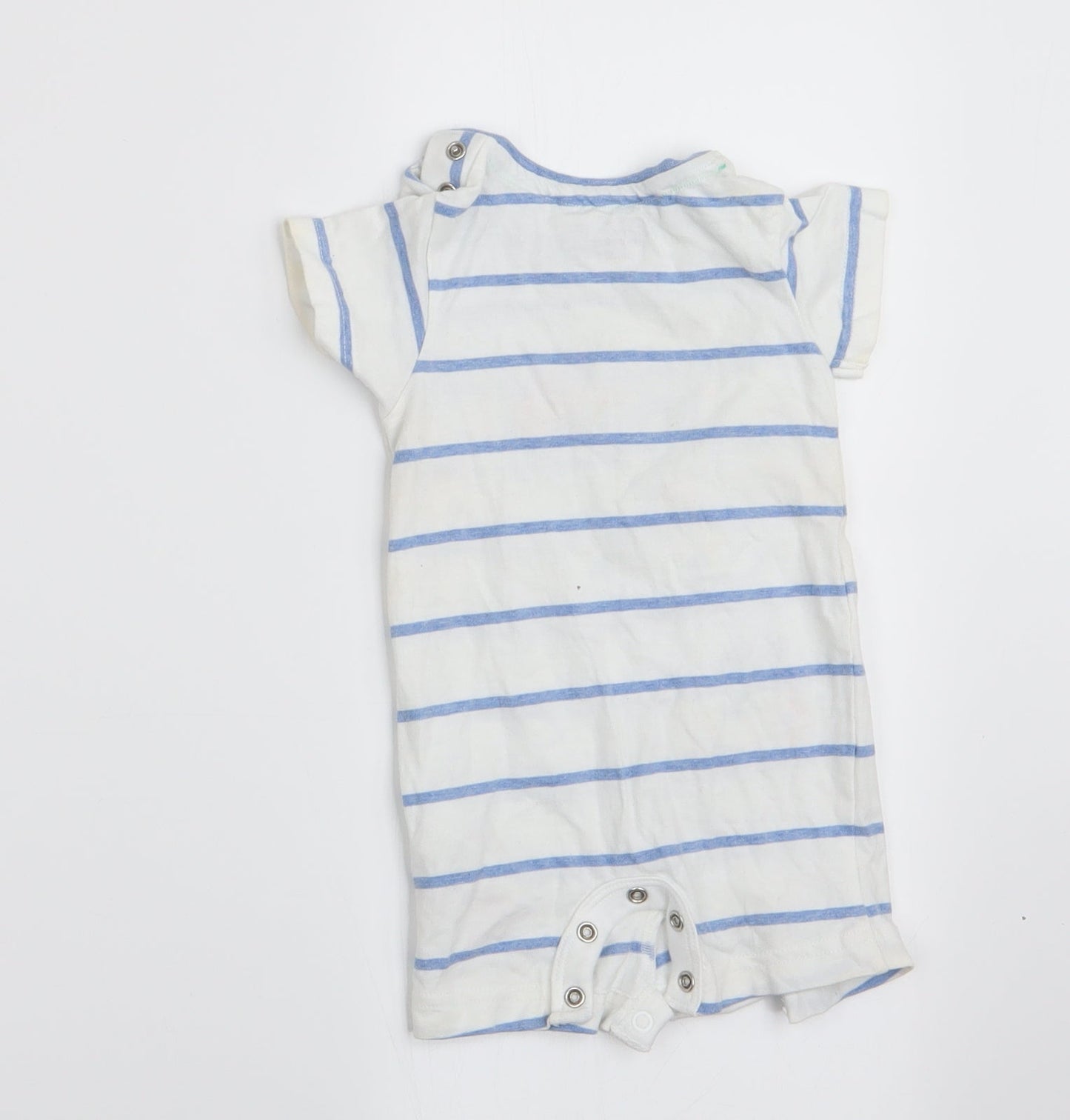 Blue Zoo Boys Blue Animal Print  Romper One-Piece Size 3-6 Months  - Daddy & Me