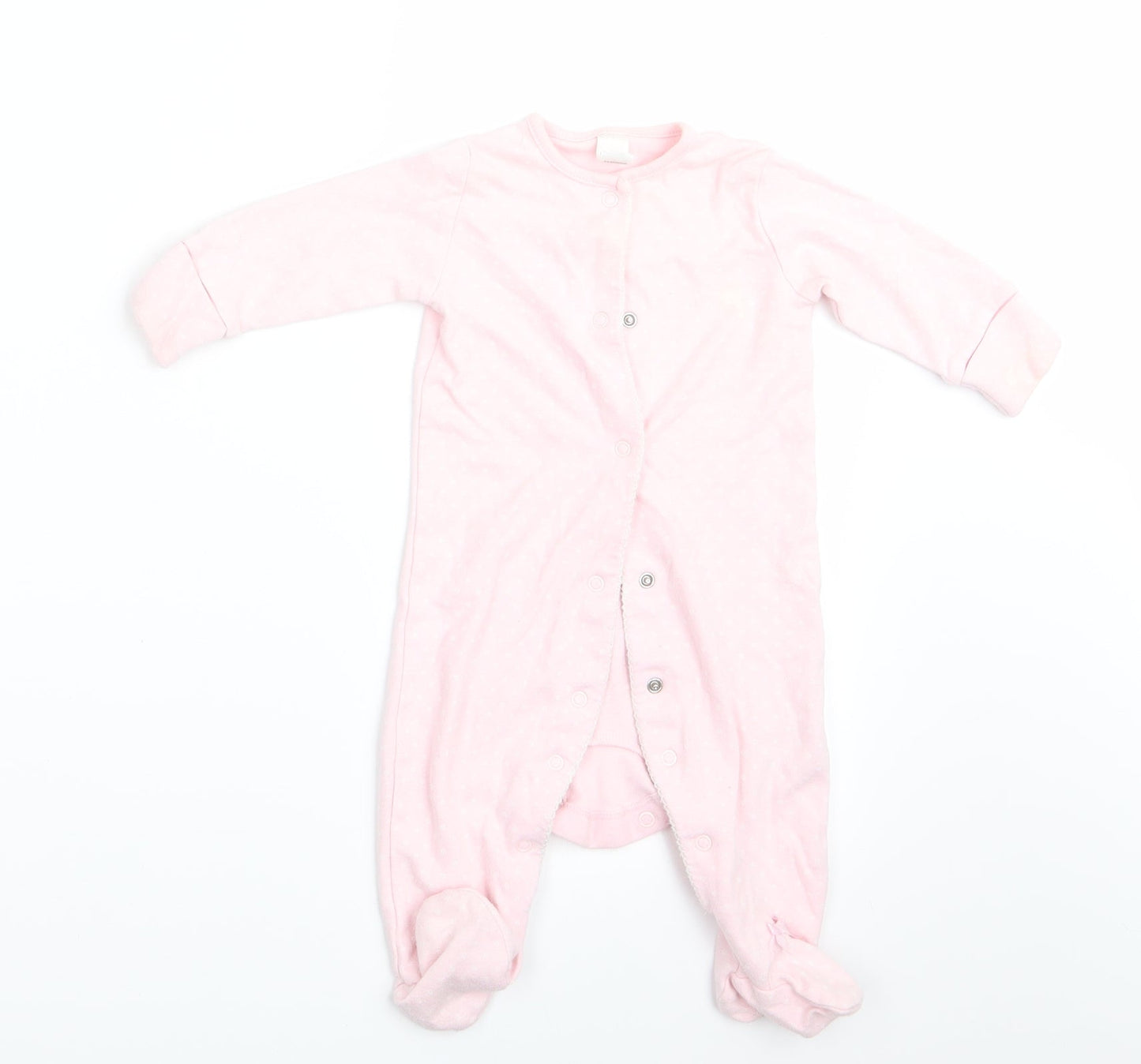 NEXT Girls Pink Polka Dot  Babygrow One-Piece Size 3-6 Months