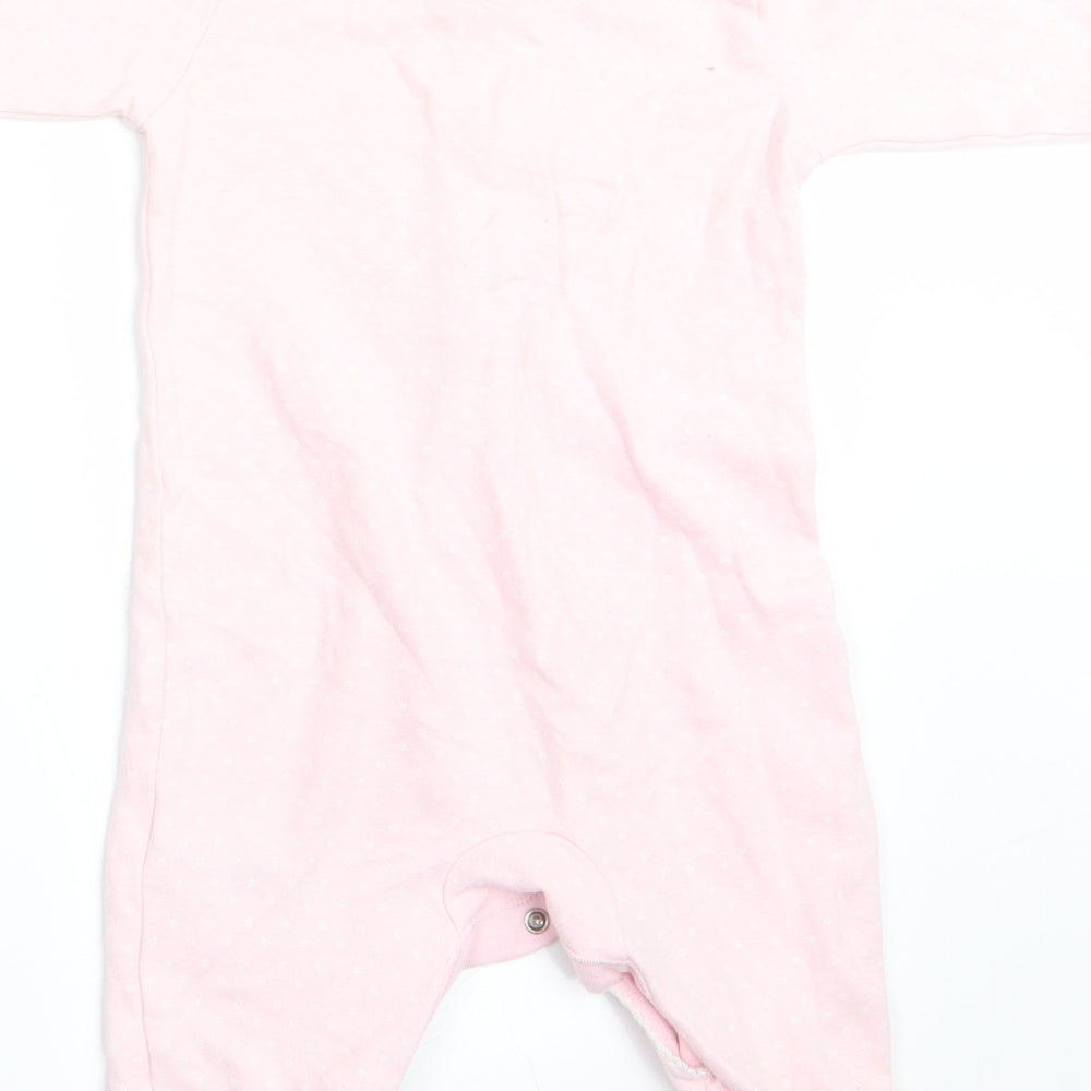 NEXT Girls Pink Polka Dot  Babygrow One-Piece Size 3-6 Months