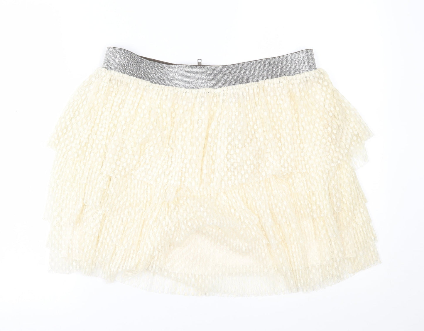 A wear Womens White   A-Line Skirt Size L  - layered