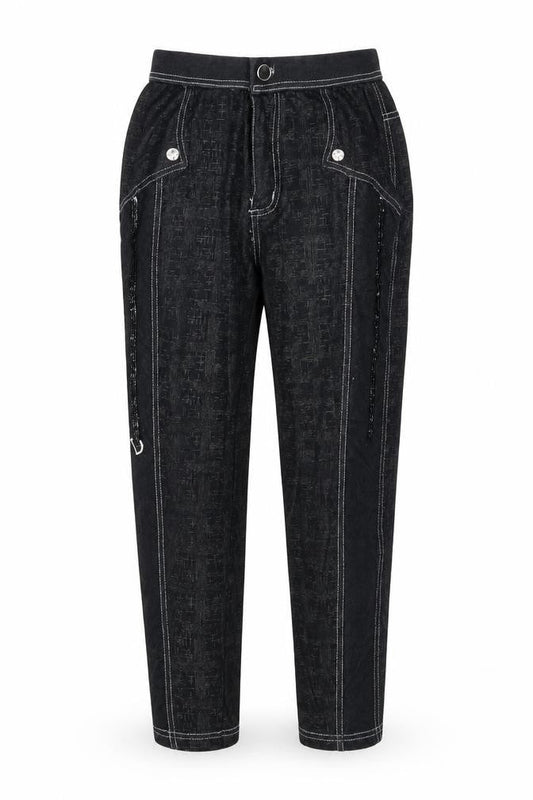 Preworn Womens Black   Jogger Leggings Size S L22 in