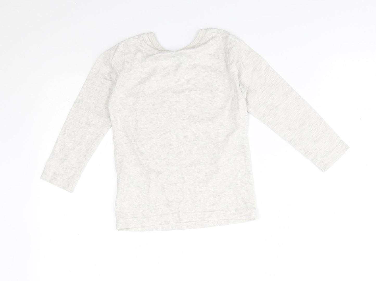 M&S Boys Grey   Basic T-Shirt Size 2-3 Years  - have your elf a merry christmas