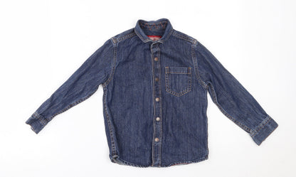 Additional front view of Next girls’ blue jacket, size 5, years