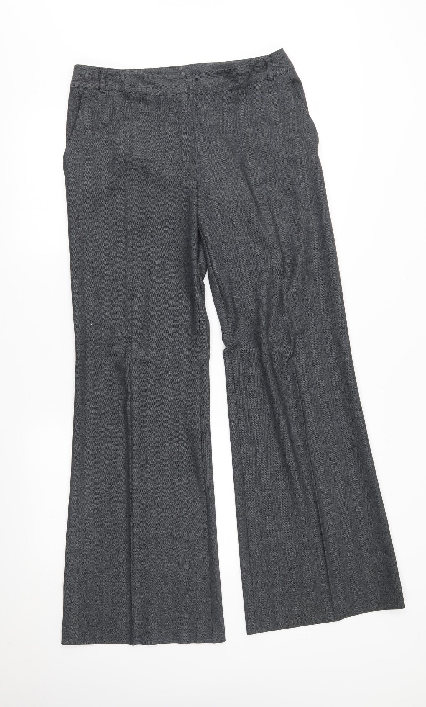 NEXT Womens Grey   Bloomer Trousers Size 12 L32 in