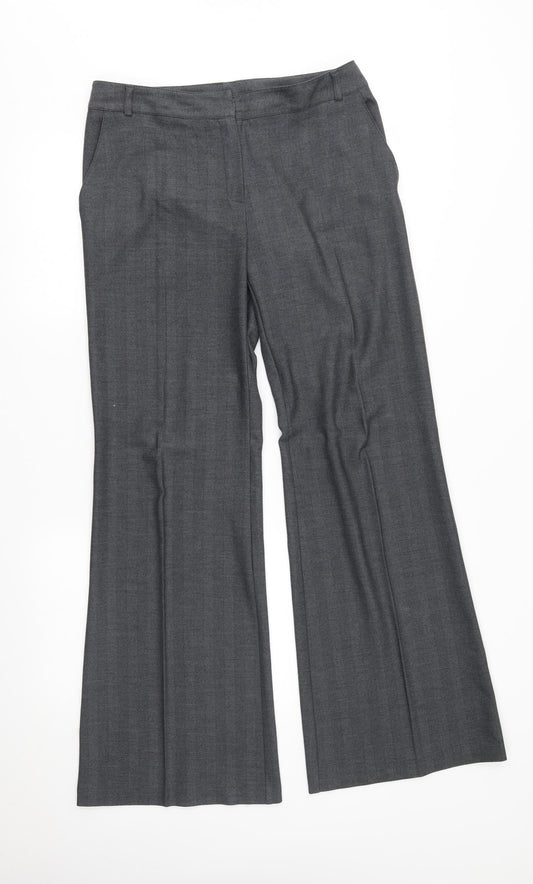 NEXT Womens Grey   Bloomer Trousers Size 12 L32 in