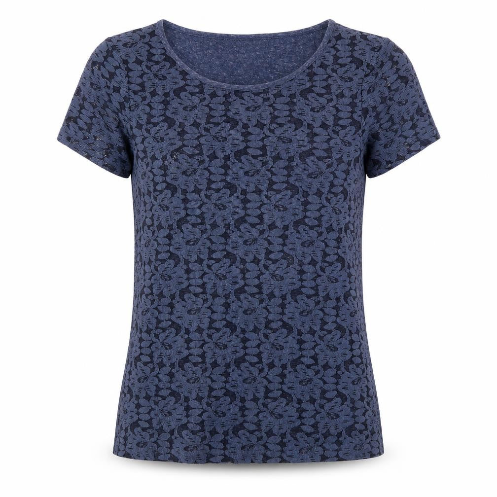 PAYNE STUDIO Womens Blue   Basic T-Shirt Size 12