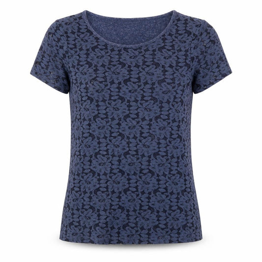 PAYNE STUDIO Womens Blue   Basic T-Shirt Size 12