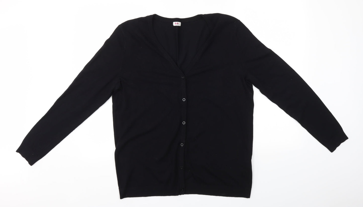 Flashlights Womens Black   Cape Jumper Size 18