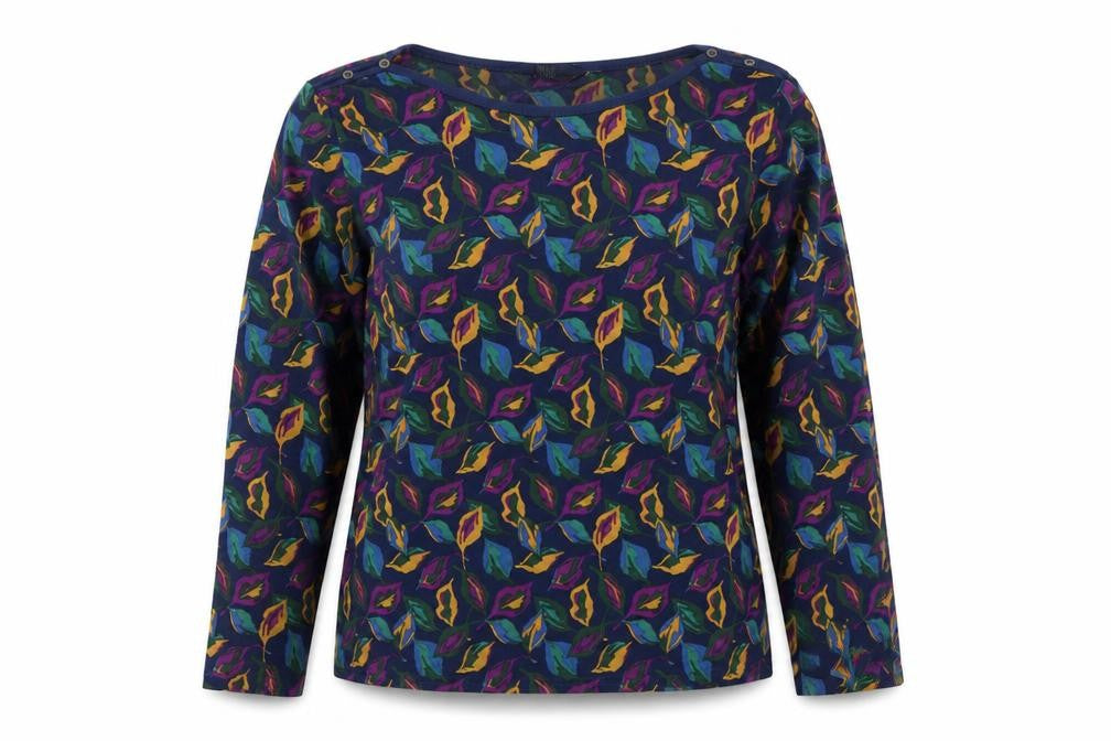 Isle Collection Womens Multicoloured Floral  Pullover Jumper Size M