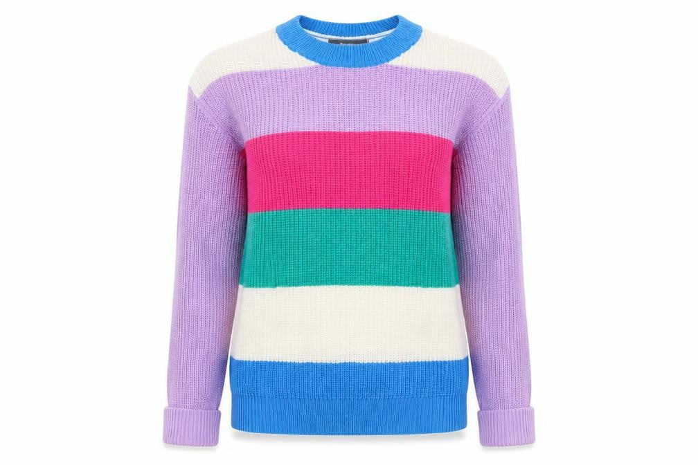 Studio Womens Multicoloured Striped  Pullover Jumper Size 8