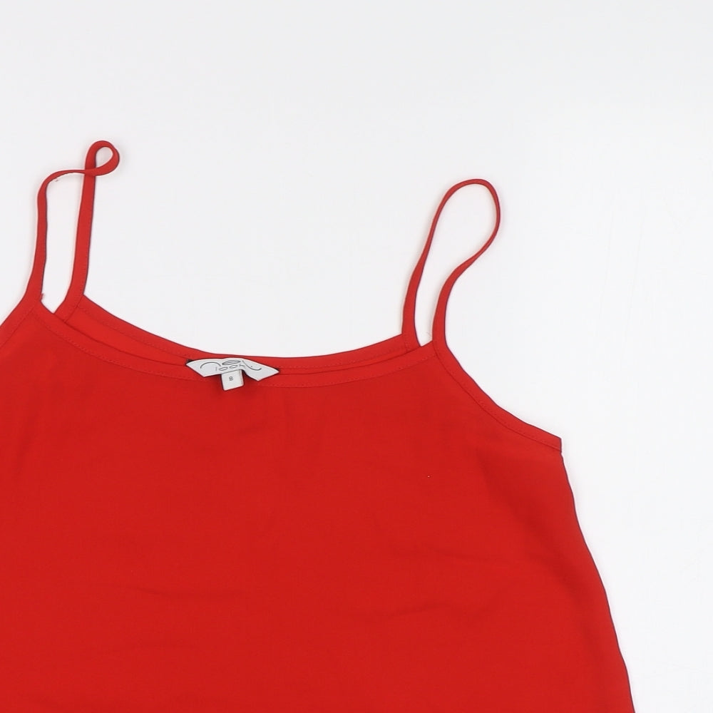 New Look Womens Red   Basic Tank Size 8