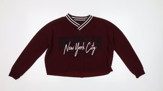 Primark Womens Purple   Pullover Sweatshirt Size XS  - Brooklyn
