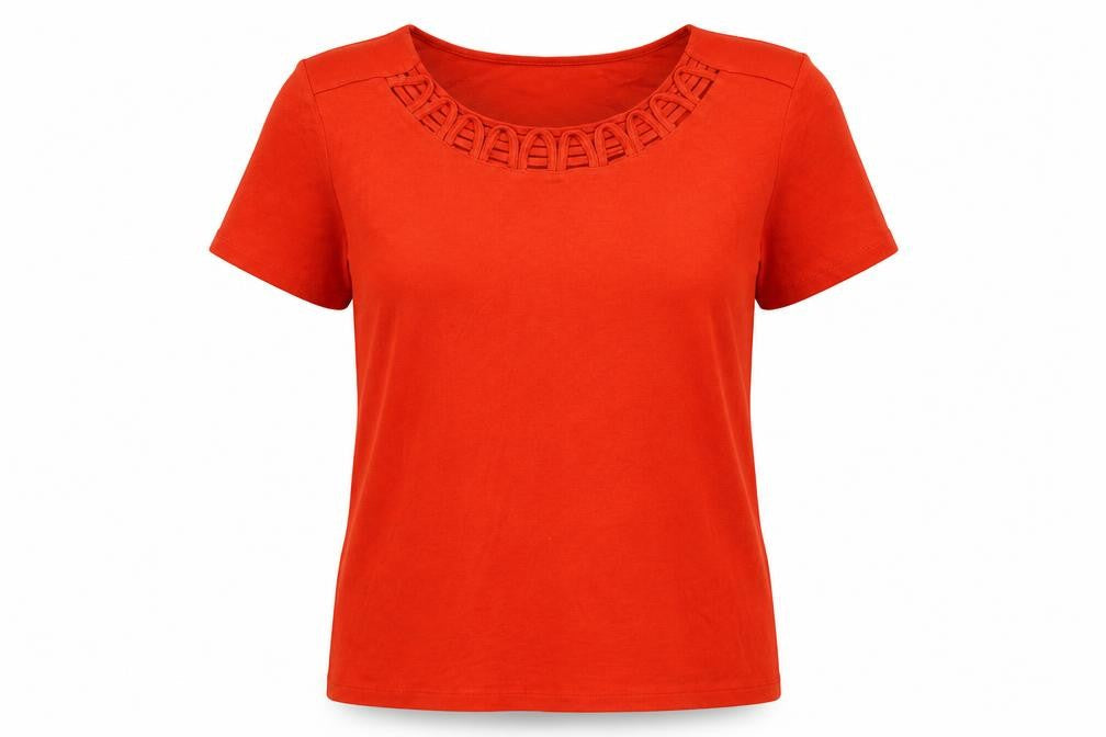 Julipa Womens Red   Basic Blouse Size L