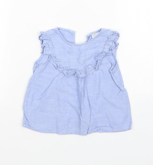 H&M Girls Blue   A-Line  Size 6-9 Months