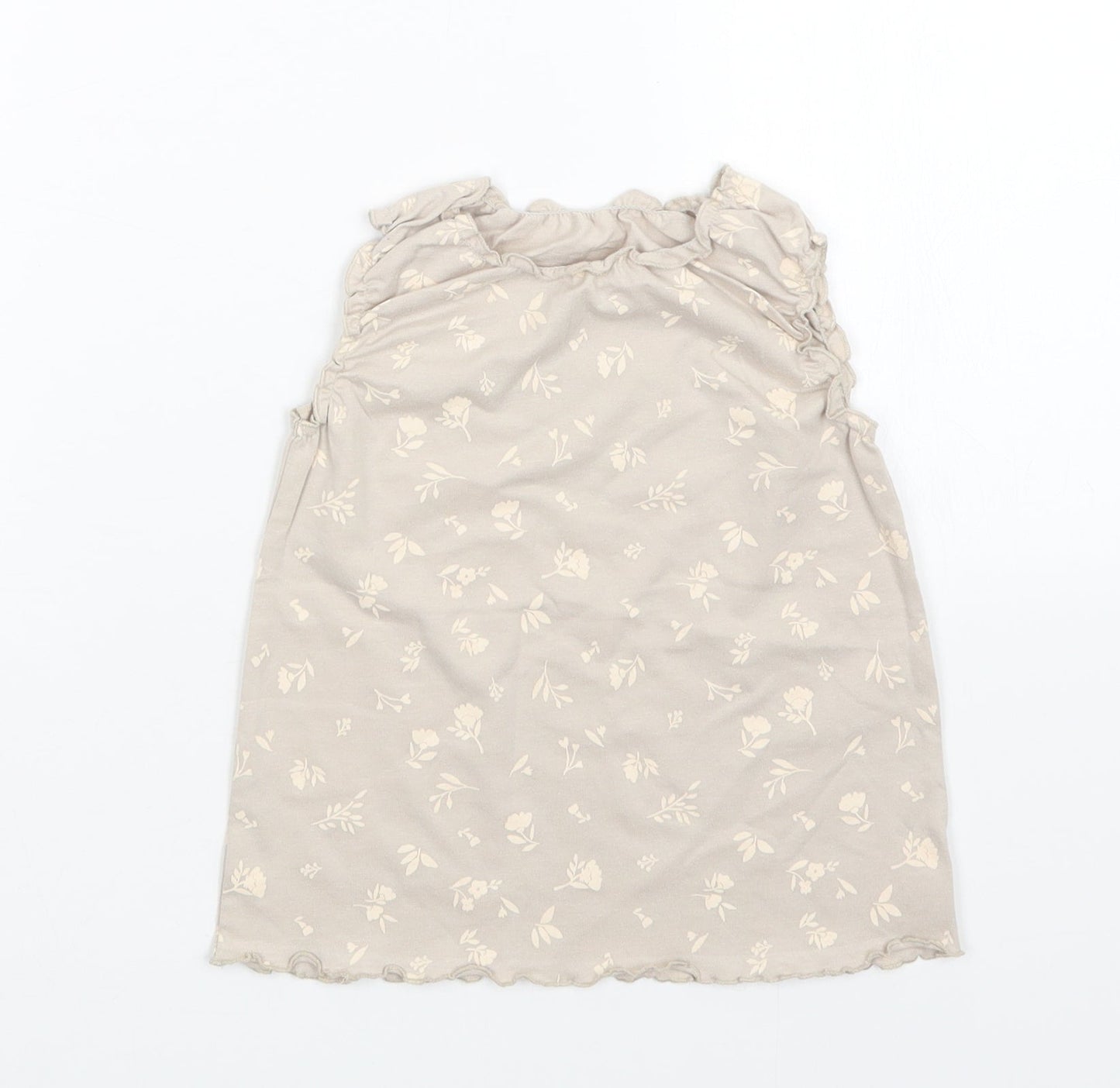 George Girls Grey Floral  A-Line  Size 12-18 Months