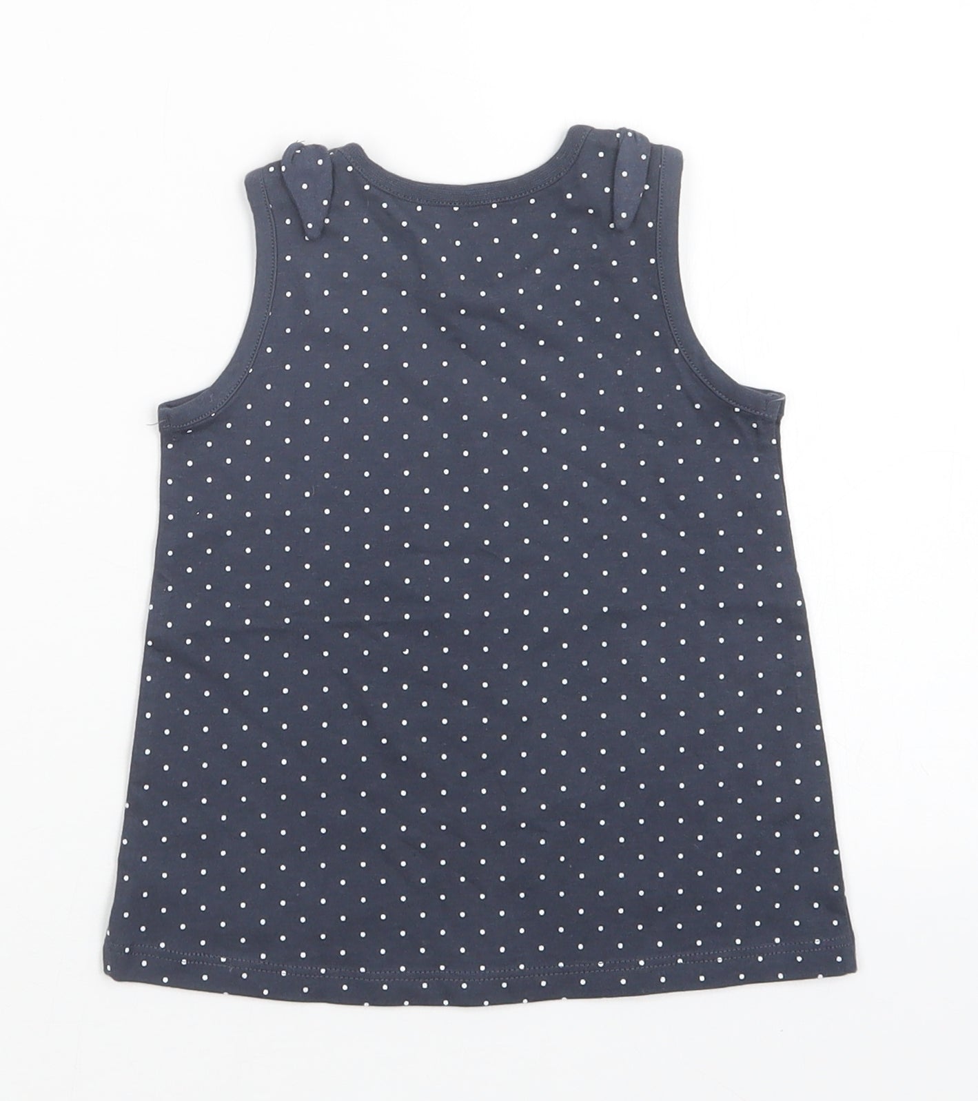 George Girls Blue Polka Dot  Tank Dress  Size 12-18 Months