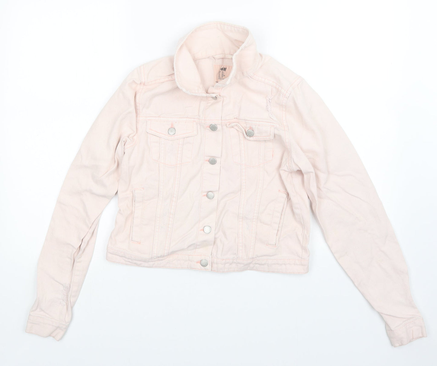 H&M Girls Pink   Jacket  Size 15 Years