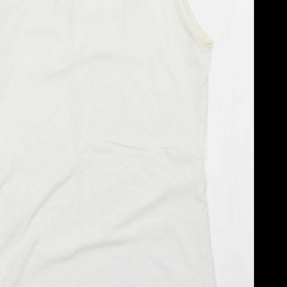 M&S Womens White   Basic Tank Size 12