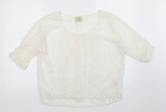 NEXT Womens White   Pullover Jumper Size 14