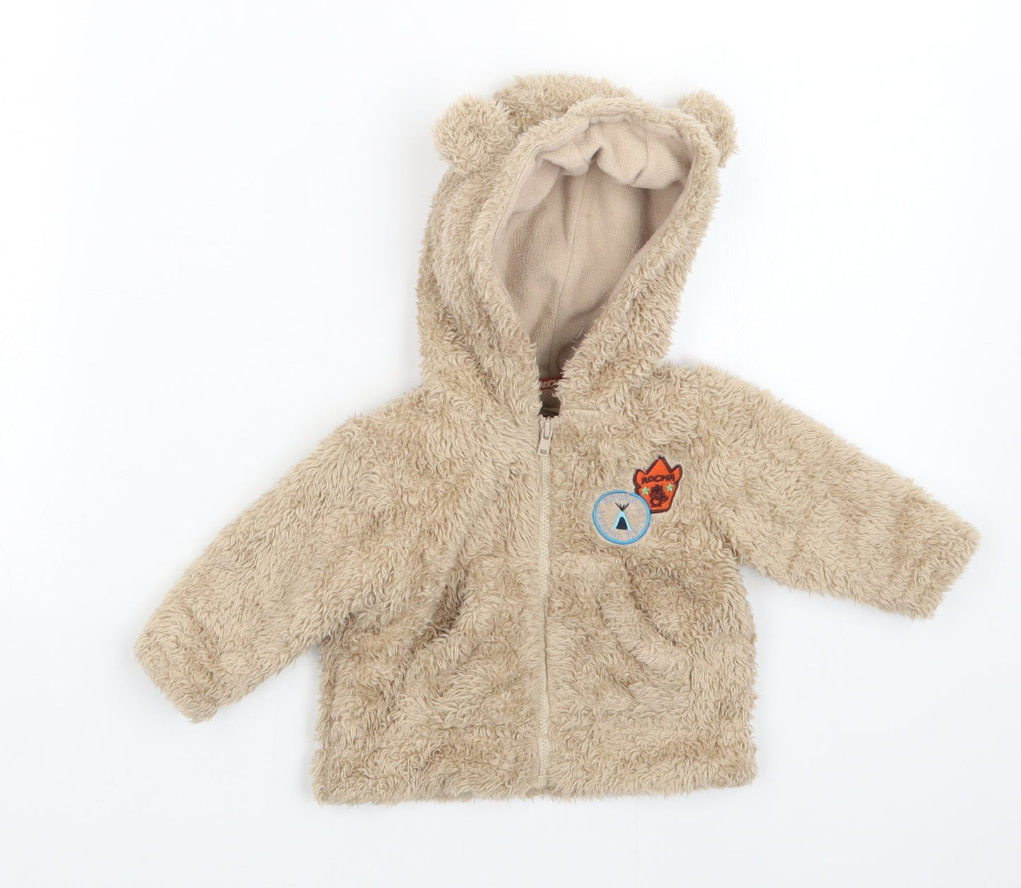 rocha Baby Brown   Full Zip Jumper Size 0-3 Months