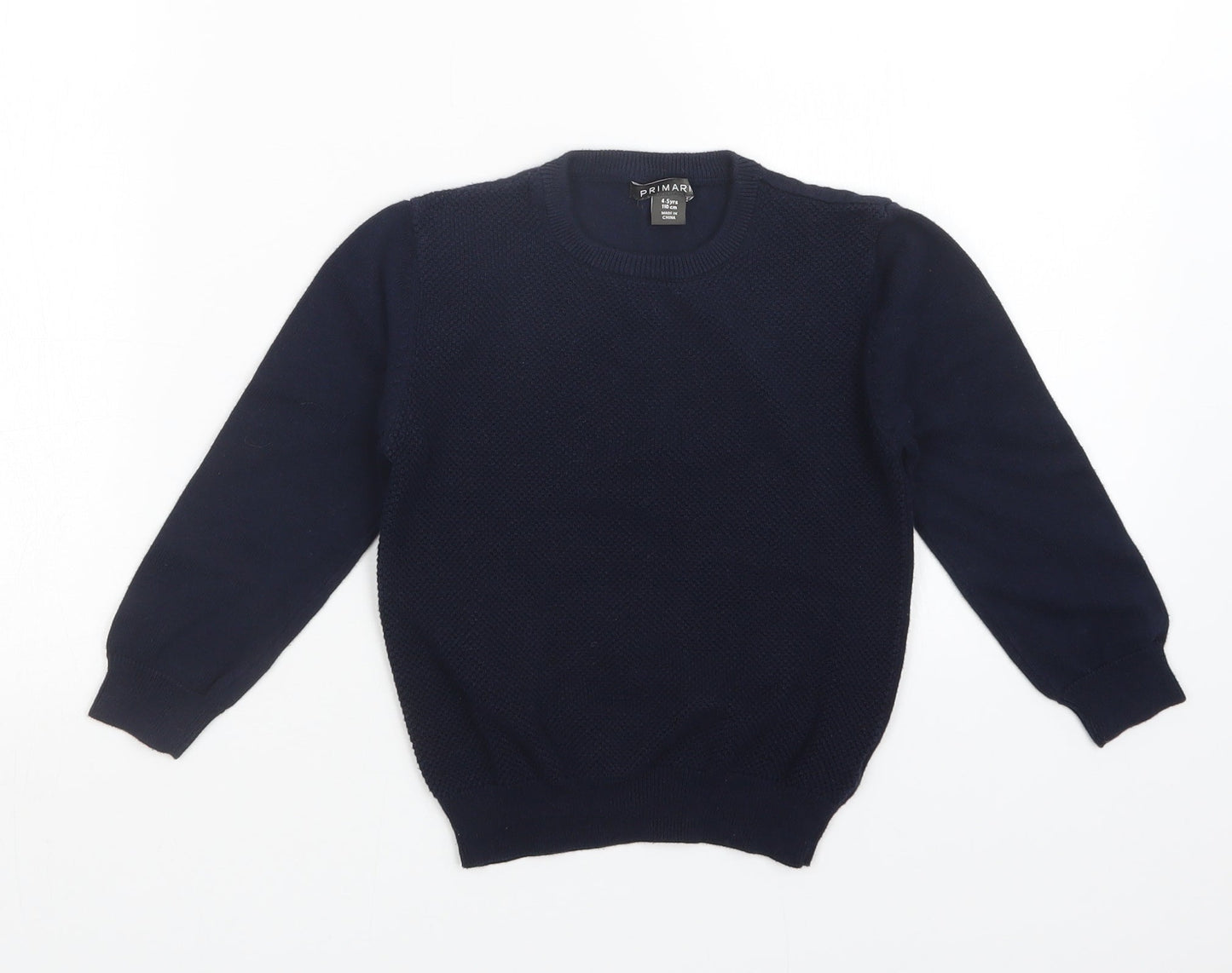Primark Boys Blue   Pullover Sweatshirt Size 4-5 Years