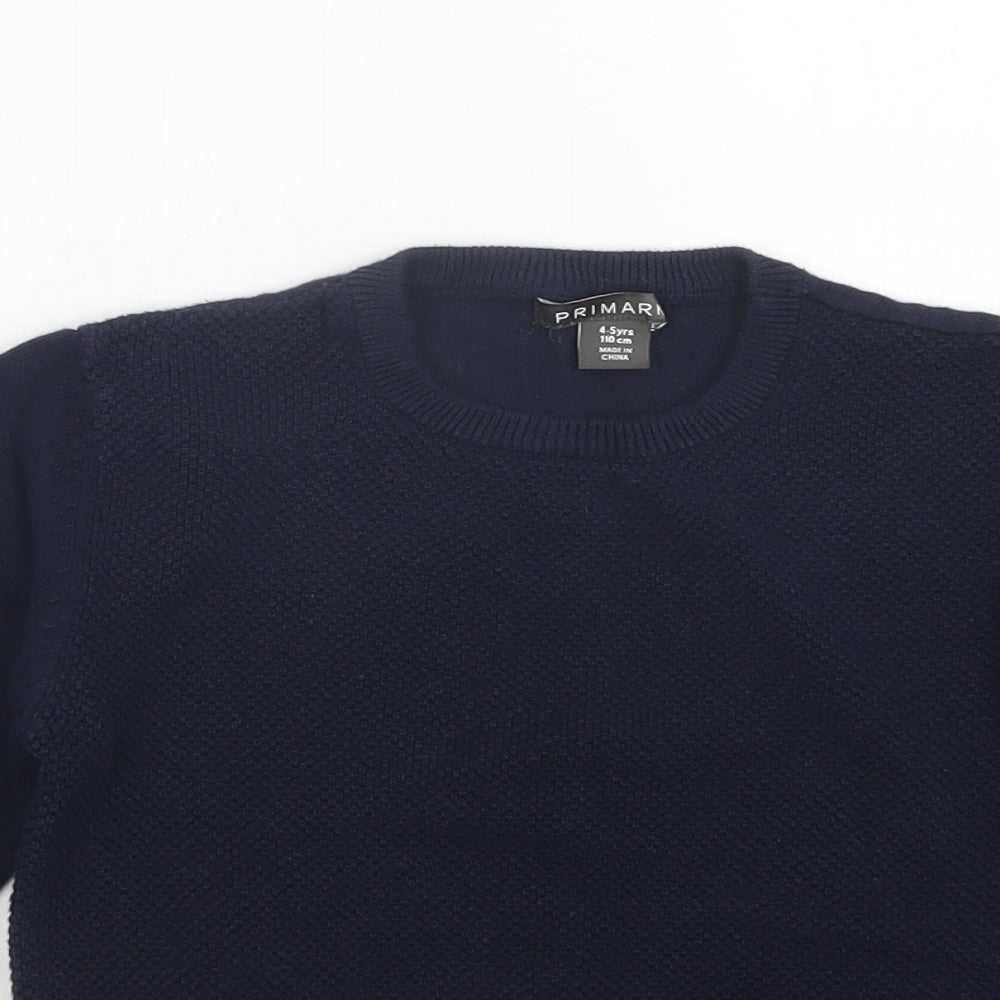 Primark Boys Blue   Pullover Sweatshirt Size 4-5 Years