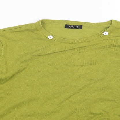 Bonmarché Womens Green Pullover Jumper Size XL