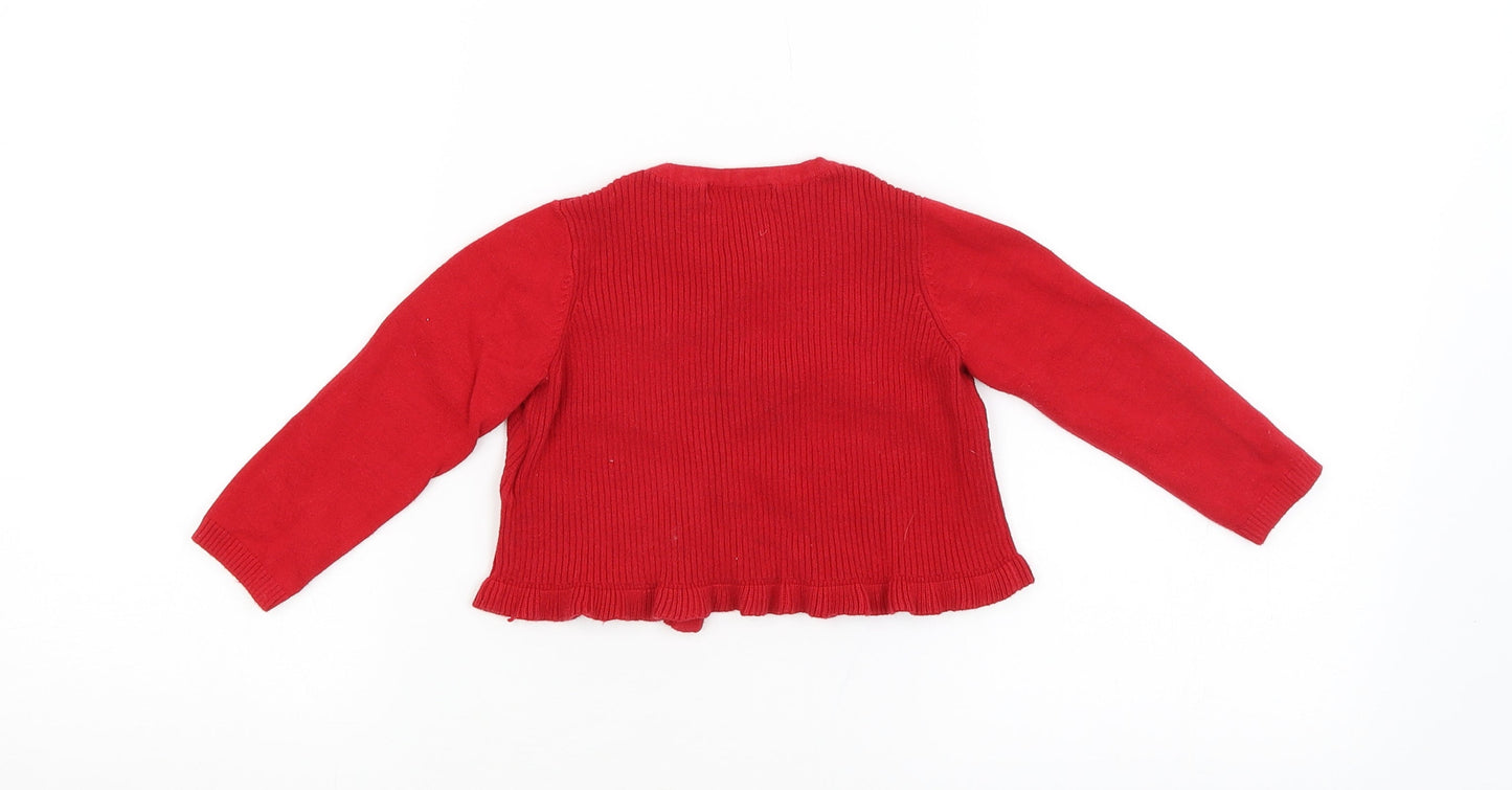 Mayoral Baby Red   Cardigan Jumper
