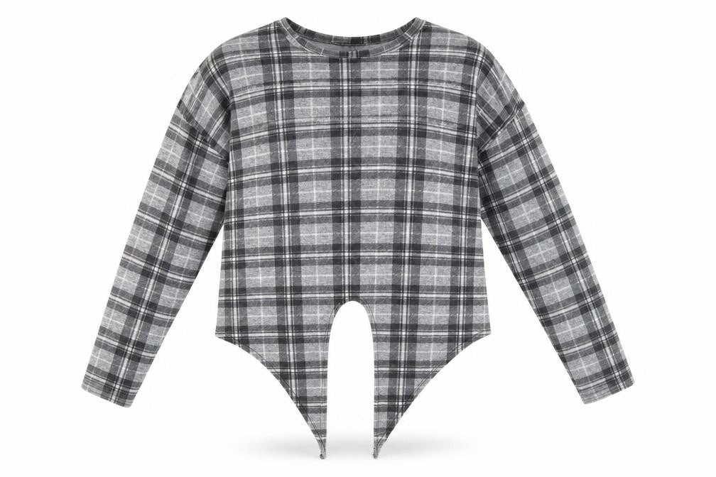 New Look Womens Grey Check  Pullover Jumper Size S