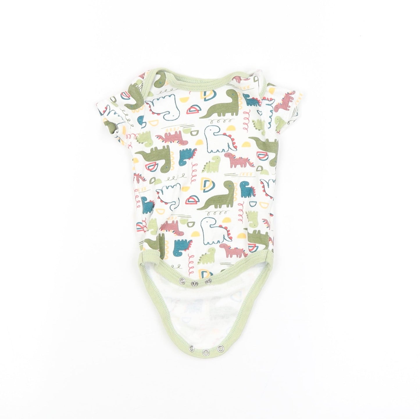 CHICK PEA Baby White Animal Print  Babygrow One-Piece Size 0-3 Months