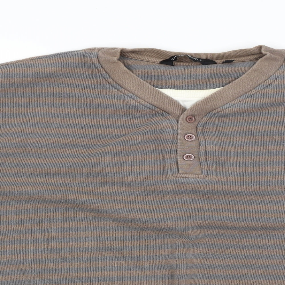 Thomas Bell Mens Multicoloured Striped  Pullover Jumper Size L