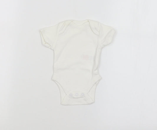 F&F Baby White   Babygrow One-Piece Size 0-3 Months