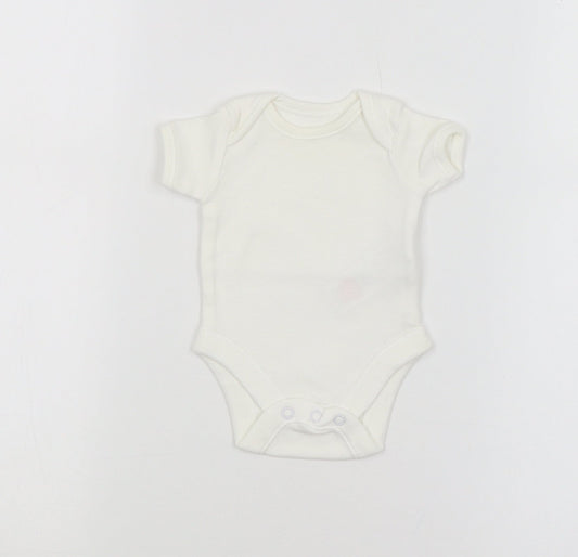 F&F Baby White   Babygrow One-Piece Size 0-3 Months