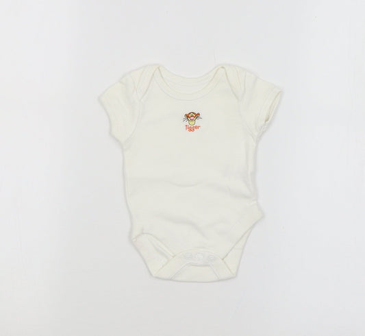 Disney Baby White   Babygrow One-Piece Size 0-3 Months  - TIGGER