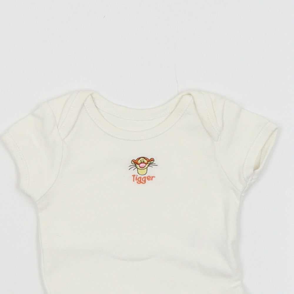 Disney Baby White   Babygrow One-Piece Size 0-3 Months  - TIGGER