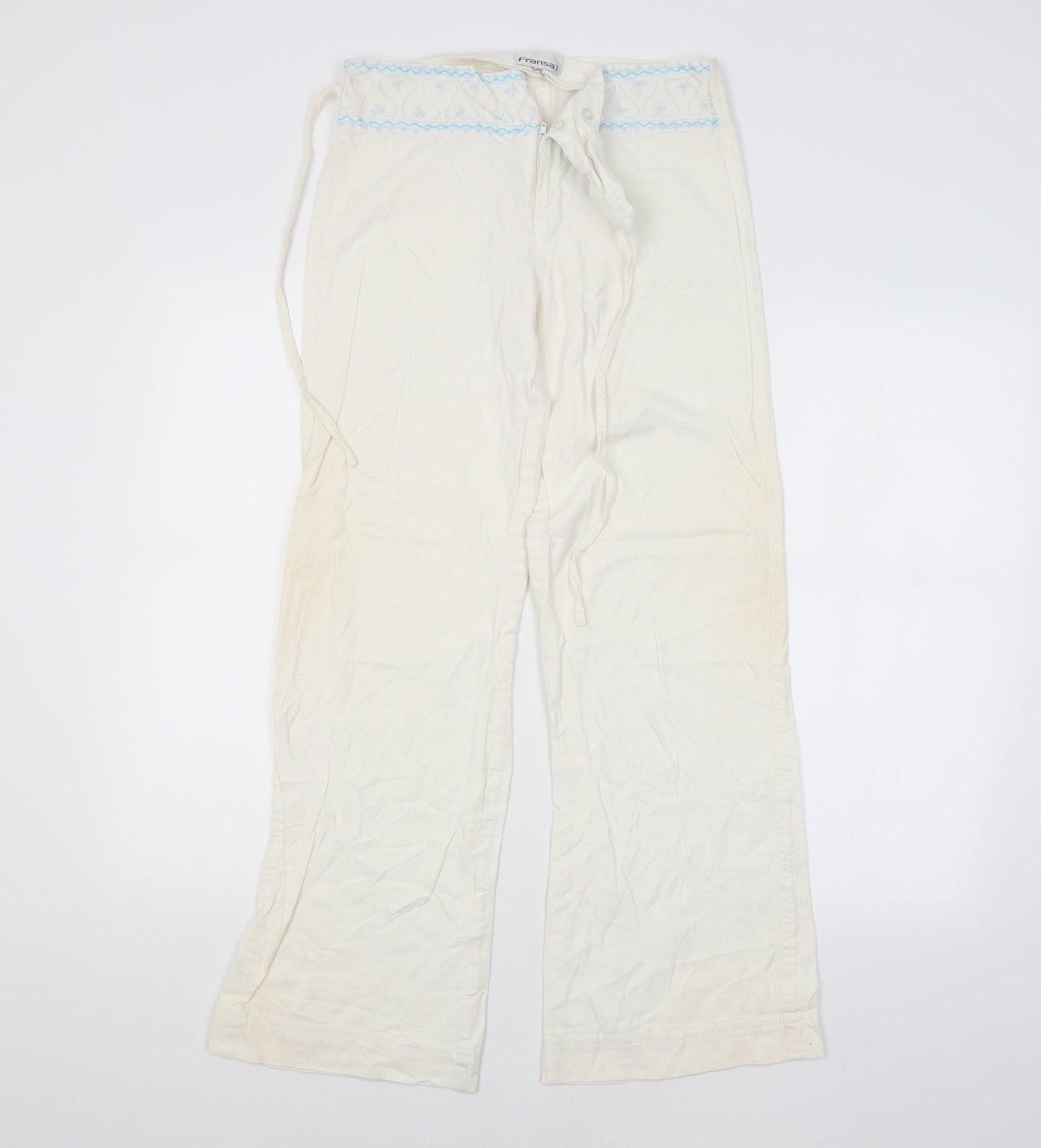 FRANSA Womens White   Trousers   L28 in