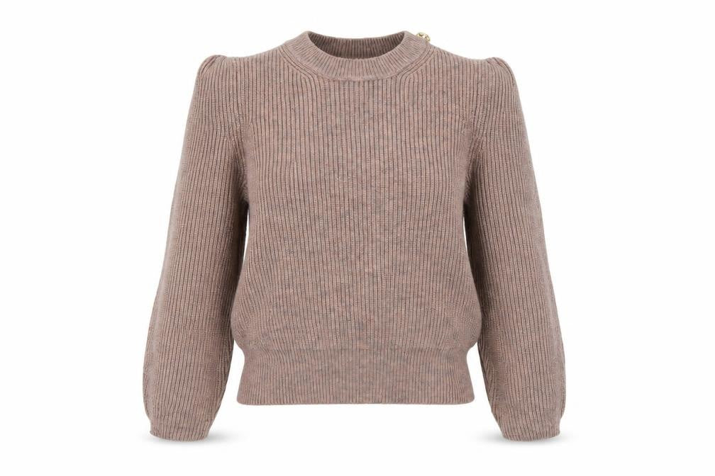 Next Womens Brown   Pullover Jumper Size S  - Gold Necklace