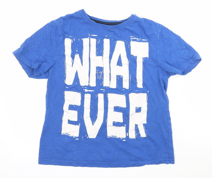 Additional front view of Rebel boys’ blue basic t-shirt, size 9-10, years - whatever