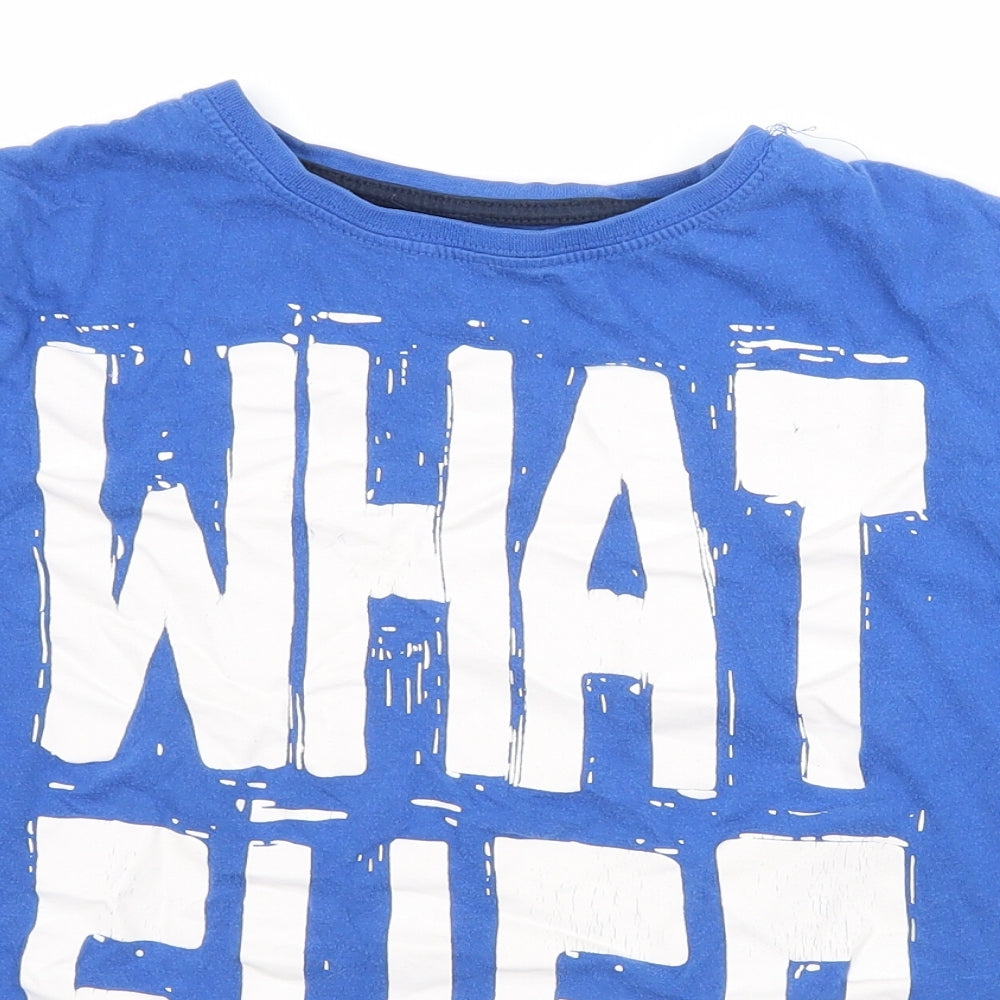 Rebel Boys Blue   Basic T-Shirt Size 9-10 Years  - Whatever
