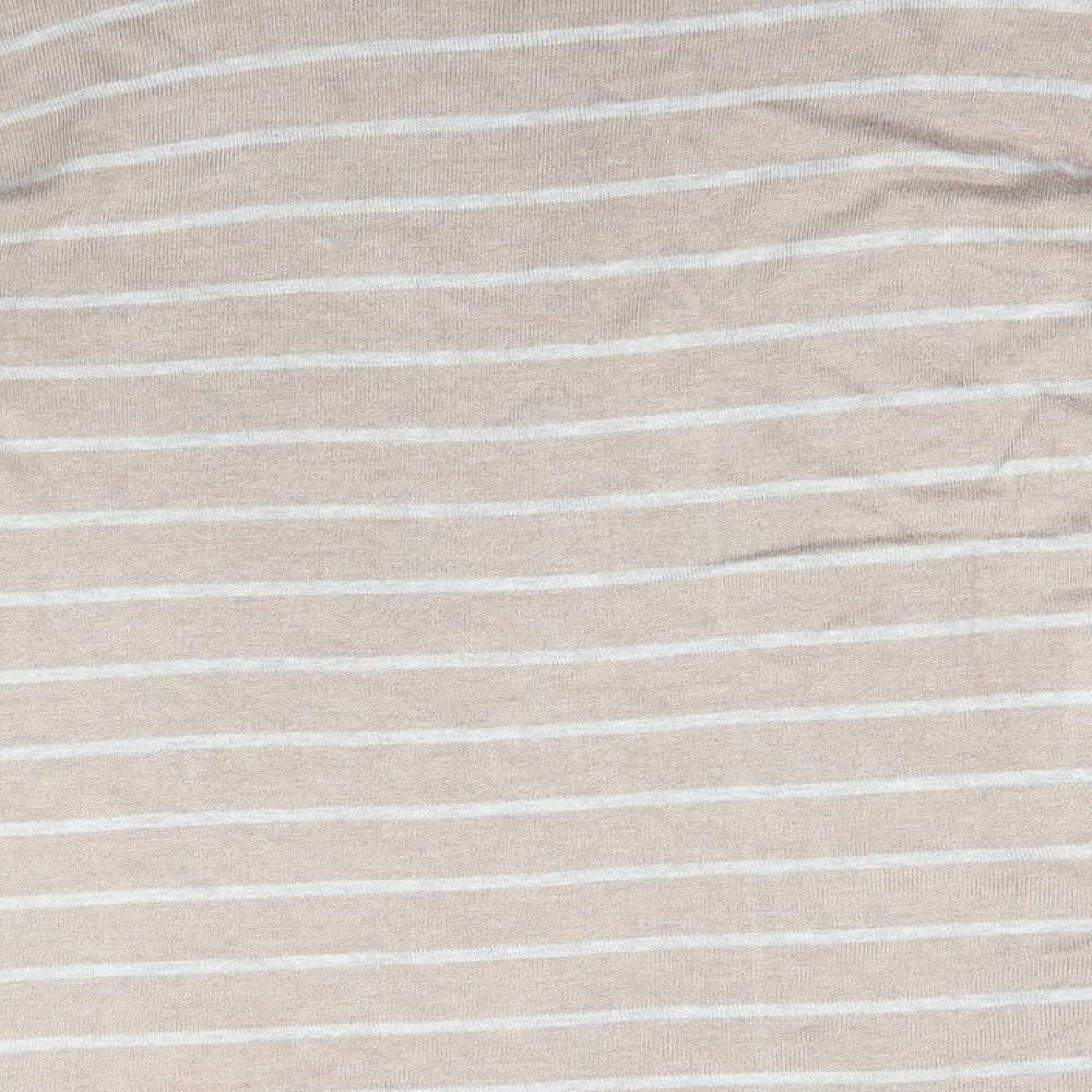 Atmosphere Womens Beige Striped  Pullover Jumper Size 10