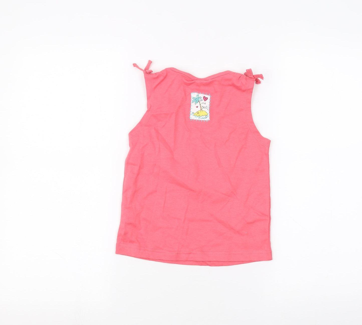 Cherokee Girls Pink   Basic T-Shirt Size 4-5 Years
