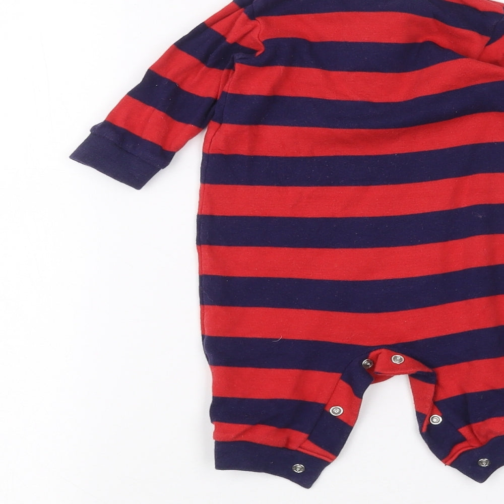 F&F Baby Red Striped  Babygrow One-Piece Size 3-6 Months