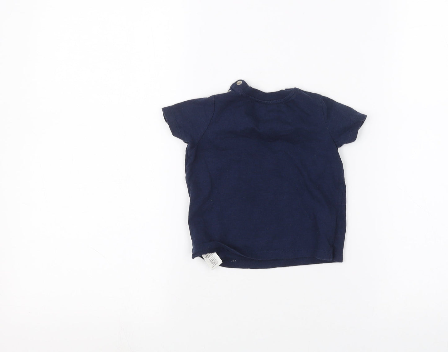fred & flo Baby Blue   Basic T-Shirt Size 6-9 Months