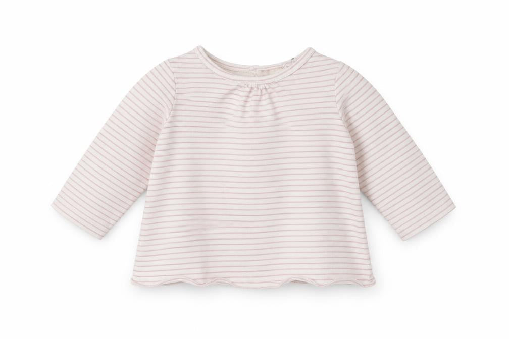 Next Baby White Striped  Basic T-Shirt Size 0-3 Months