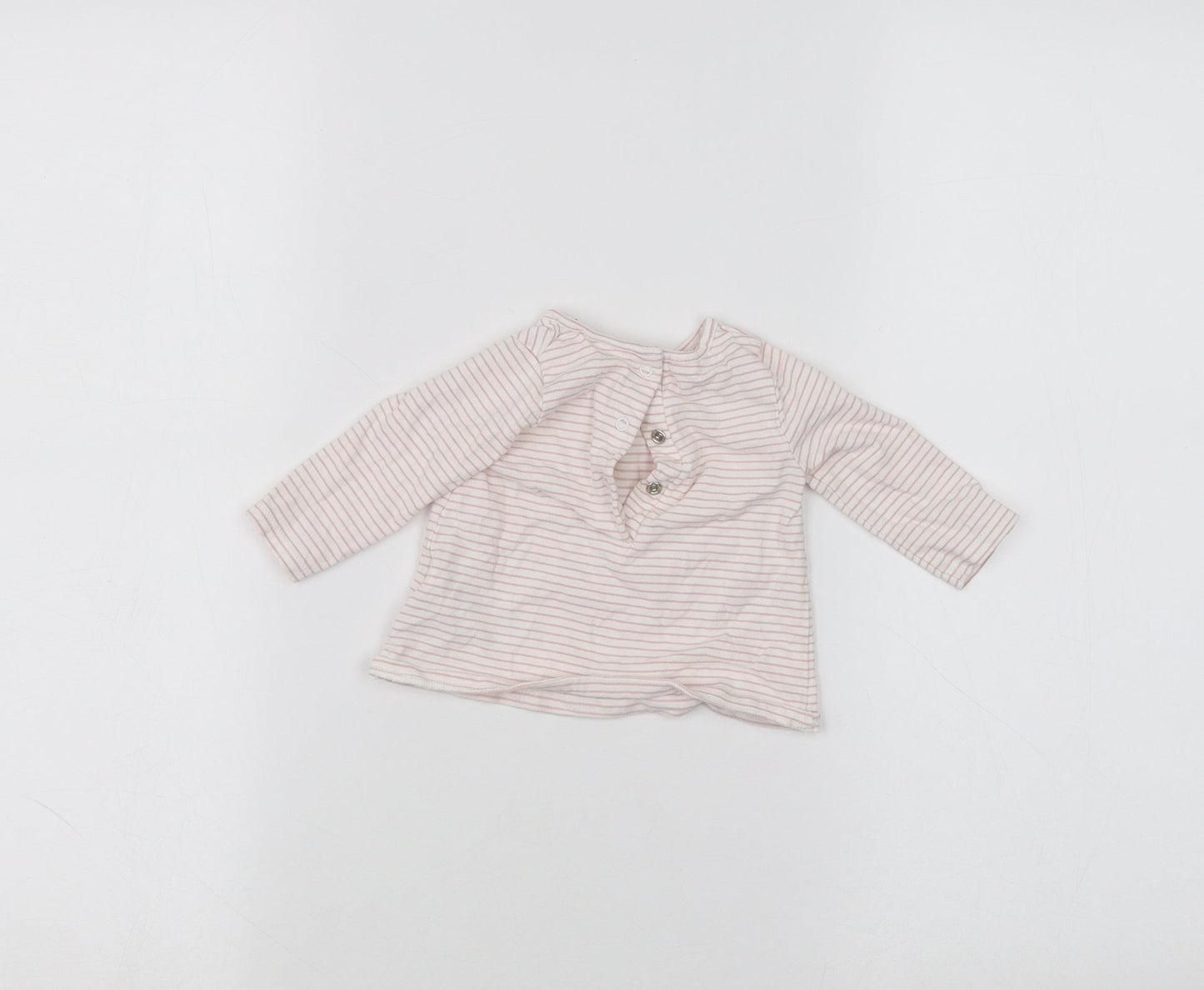 NEXT Baby White Striped  Basic T-Shirt Size 0-3 Months