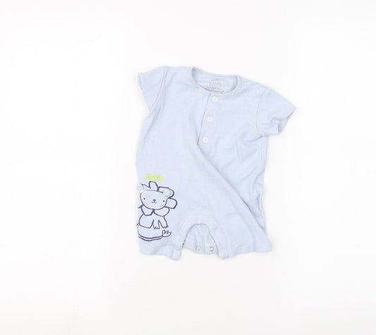fred & flo Baby Blue Striped  Babygrow One-Piece Size 3-6 Months